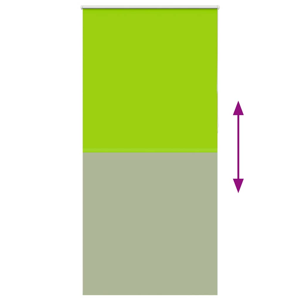 Roller Blind Blackout Leaves Green 100x210 cm Fabric Width 95.7 cm Polyester