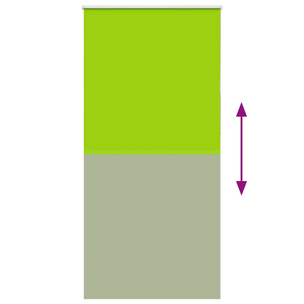 Roller Blind Blackout Leaves Green 110x210 cm Fabric Width 105.7 cm Polyester