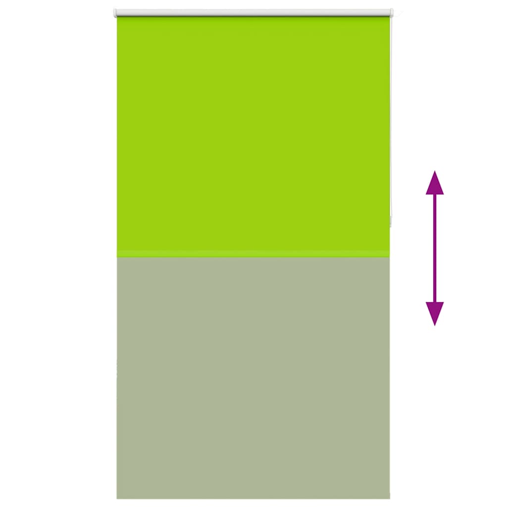Roller Blind Blackout Leaves Green 120x210 cm Fabric Width 116.6 cm Polyester