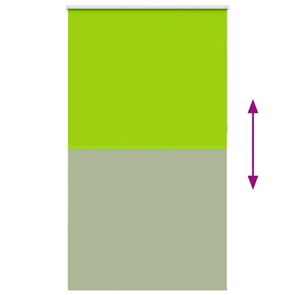 Roller Blind Blackout Leaves Green 120x210 cm Fabric Width 116.6 cm Polyester