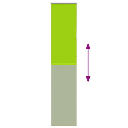Roller Blind Blackout Leaves Green 60x230 cm Fabric Width 55.7 cm Polyester