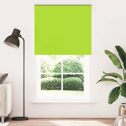 Roller Blind Blackout Leaves Green 125x230 cm Fabric Width 121.6 cm Polyester