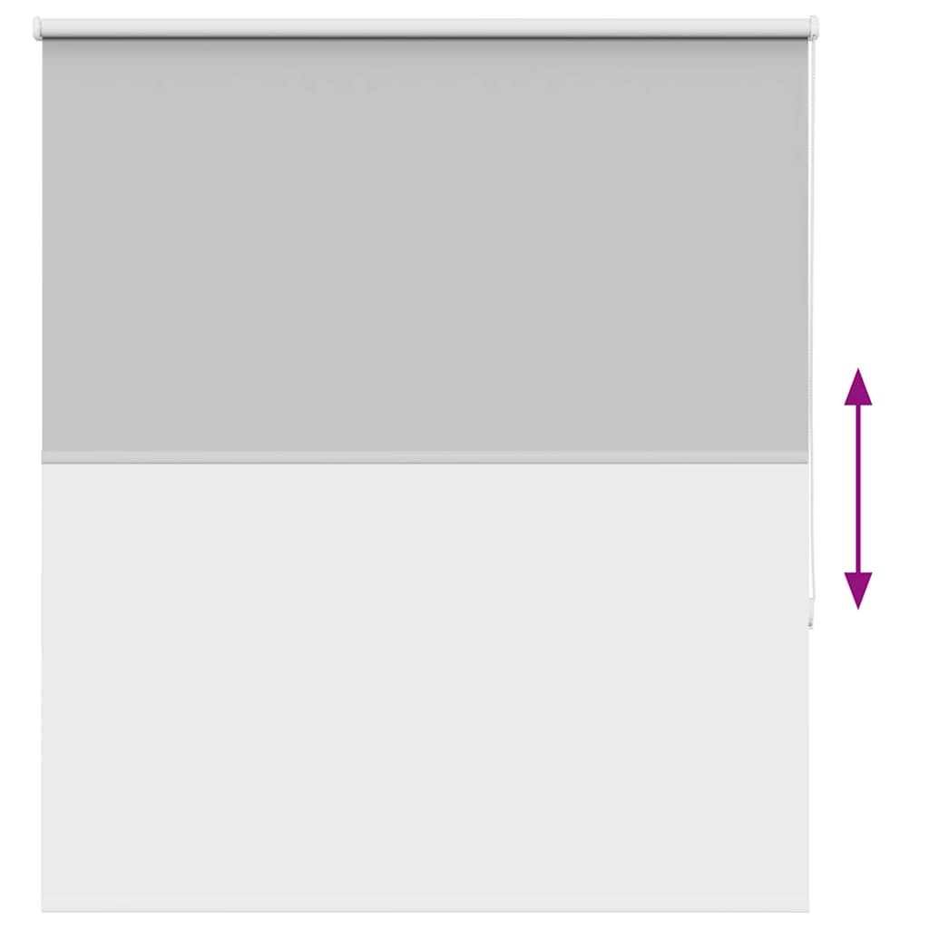 Roller Blind Blackout Light Grey 120x130 cm Fabric Width 116.6 cm Polyester