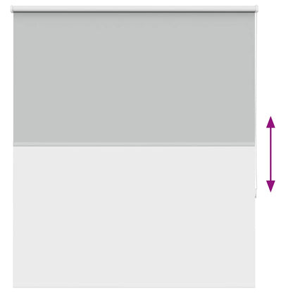 Roller Blind Blackout Light Grey 120x130 cm Fabric Width 116.6 cm Polyester