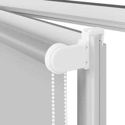 Roller Blind Blackout Light Grey 125x130 cm Fabric Width 121.6 cm Polyester