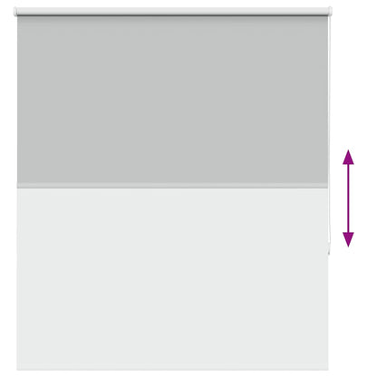 Roller Blind Blackout Light Grey 125x130 cm Fabric Width 121.6 cm Polyester