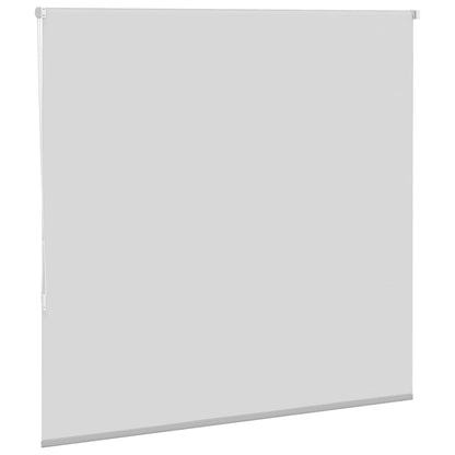 Roller Blind Blackout Light Grey 150x130 cm Fabric Width 146.6 cm Polyester