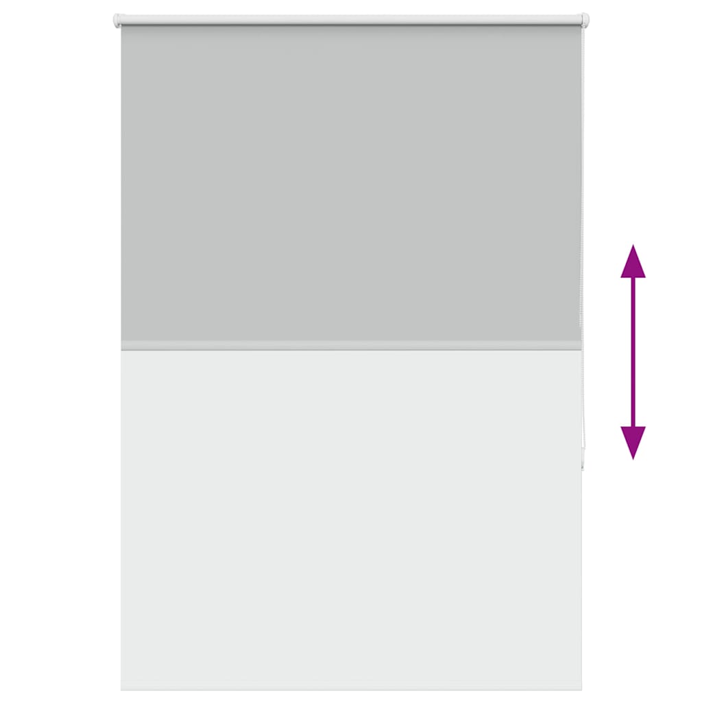 Roller Blind Blackout Light Grey 90x150 cm Fabric Width 85.7 cm Polyester