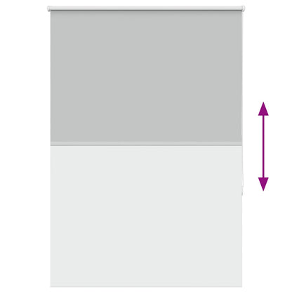 Roller Blind Blackout Light Grey 90x150 cm Fabric Width 85.7 cm Polyester