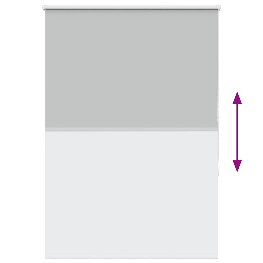 Roller Blind Blackout Light Grey 95x150 cm Fabric Width 90.7 cm Polyester