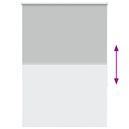 Roller Blind Blackout Light Grey 95x150 cm Fabric Width 90.7 cm Polyester