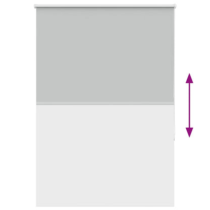 Roller Blind Blackout Light Grey 110x150 cm Fabric Width 105.7 cm Polyester