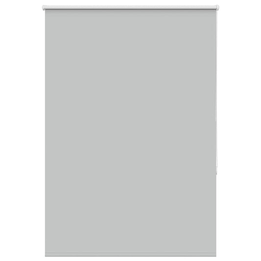 Roller Blind Blackout Light Grey 115x150 cm Fabric Width 110.7 cm Polyester