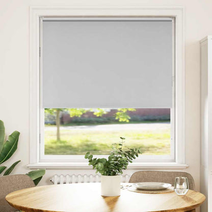 Roller Blind Blackout Light Grey 115x150 cm Fabric Width 110.7 cm Polyester