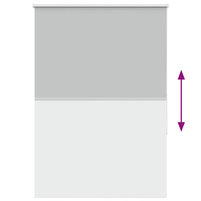 Roller Blind Blackout Light Grey 115x150 cm Fabric Width 110.7 cm Polyester