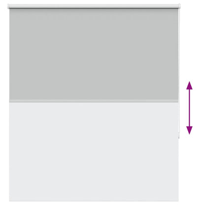 Roller Blind Blackout Light Grey 135x150 cm Fabric Width 131.6 cm Polyester