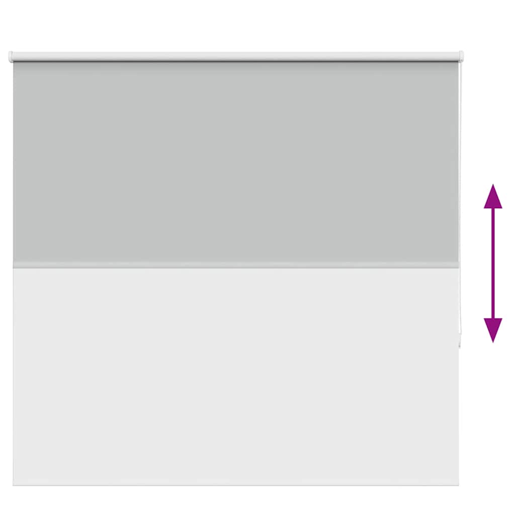 Roller Blind Blackout Light Grey 165x150 cm Fabric Width 161.6 cm Polyester