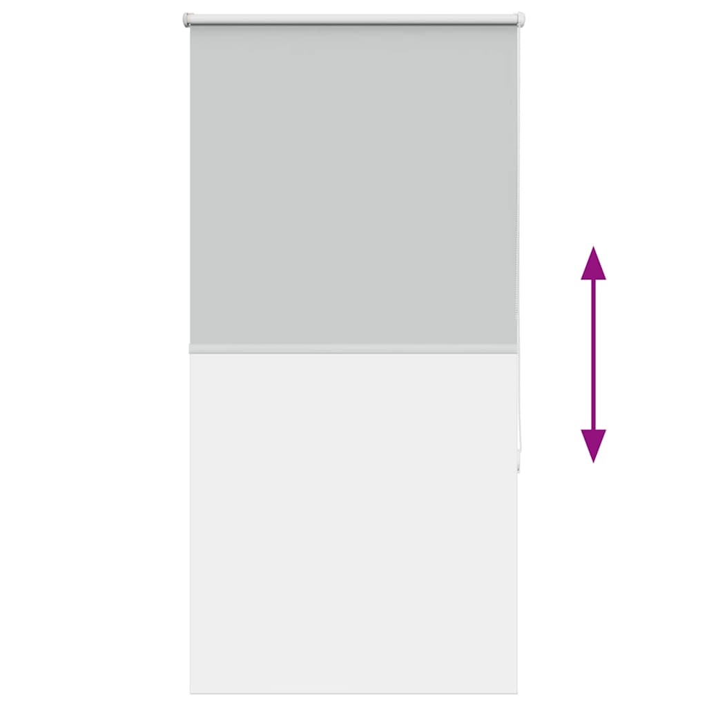 Roller Blind Blackout Light Grey 70x175 cm Fabric Width 65.7 cm Polyester