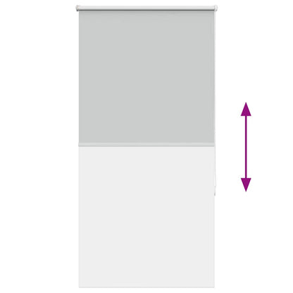Roller Blind Blackout Light Grey 70x175 cm Fabric Width 65.7 cm Polyester