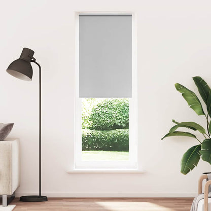 Roller Blind Blackout Light Grey 80x210 cm Fabric Width 75.7 cm Polyester