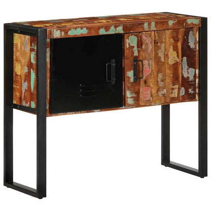 Console Cabinet Multicolour 90x35x75 cm Solid Wood Reclaimed