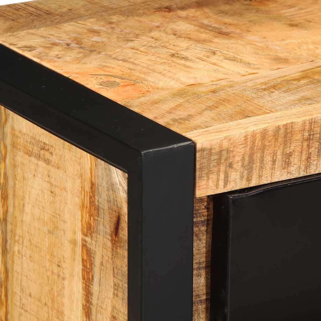 Drawer Cabinet 50x35x70 cm Solid Rough Wood Mango