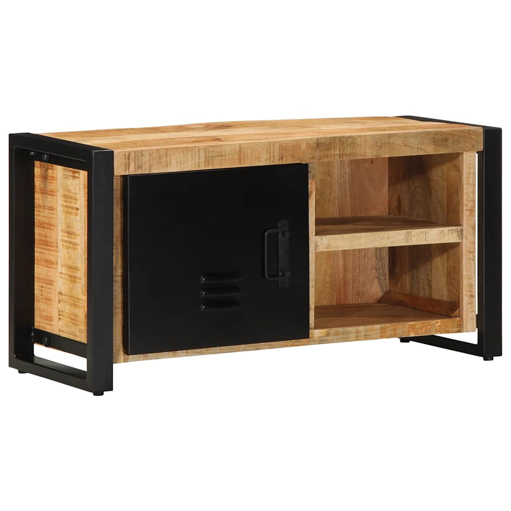 TV Cabinet 80x30x40 cm Solid Rough Wood Mango