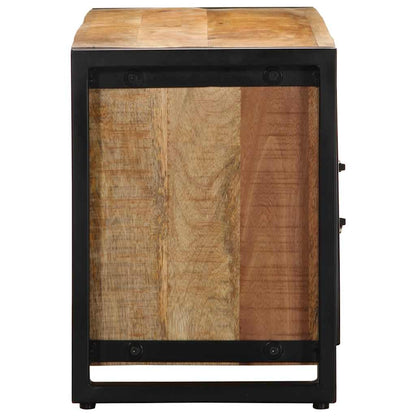 TV Cabinet 100x30x40 cm Solid Rough Wood Mango
