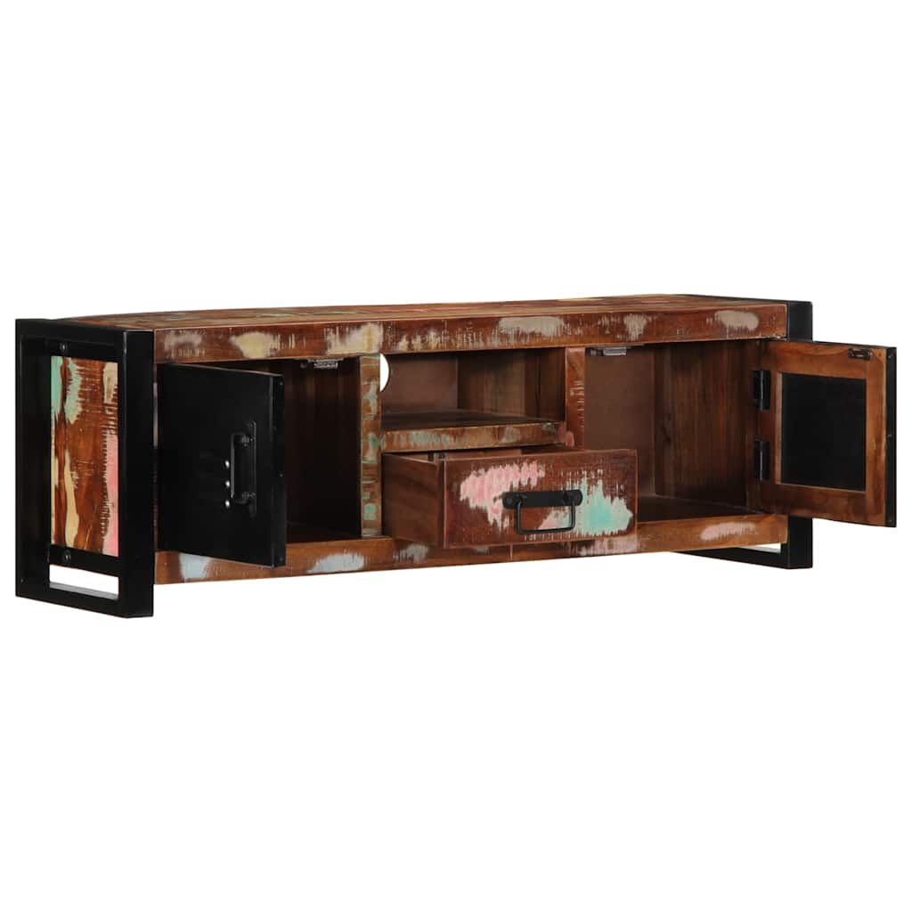 TV Cabinet 100x30x35 cm Solid Wood Reclaimed