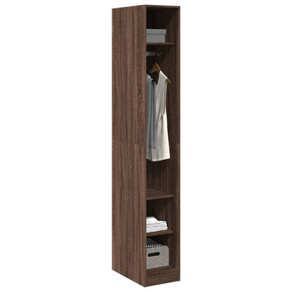 Wardrobe Brown Oak 30x50x200 cm Engineered Wood