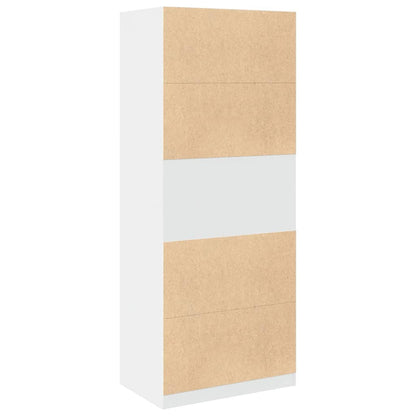 Wardrobe White 80x50x200 cm Engineered Wood