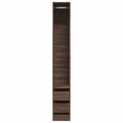 Wardrobe Brown Oak 30x50x200 cm Engineered Wood