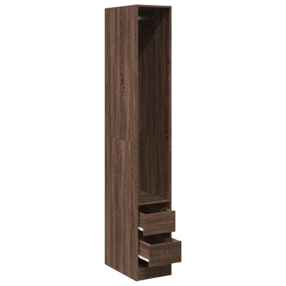 Wardrobe Brown Oak 30x50x200 cm Engineered Wood