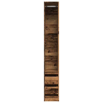 Wardrobe Old Wood 30x50x200 cm Engineered Wood