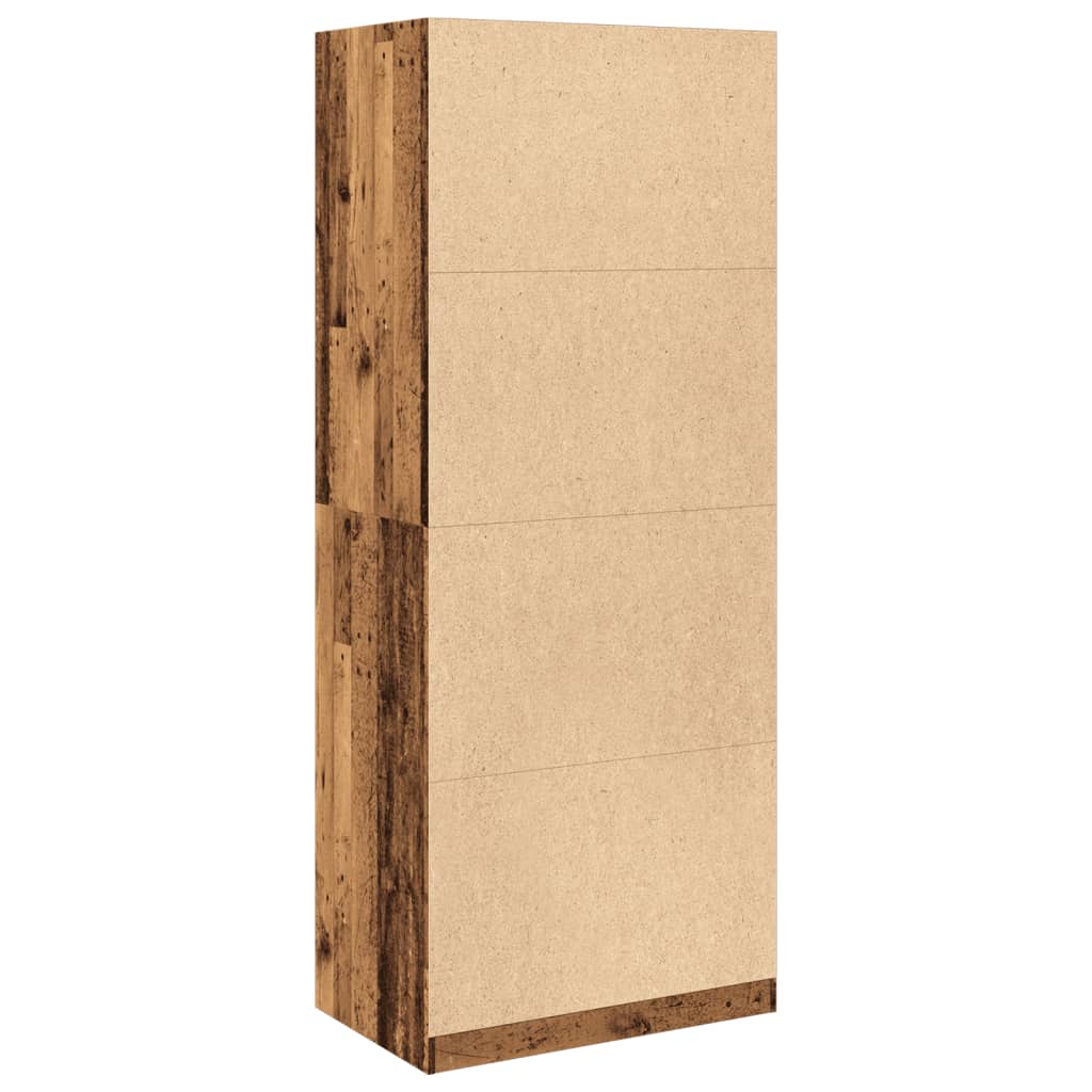 Wardrobe Old Wood 80x50x200 cm Engineered Wood