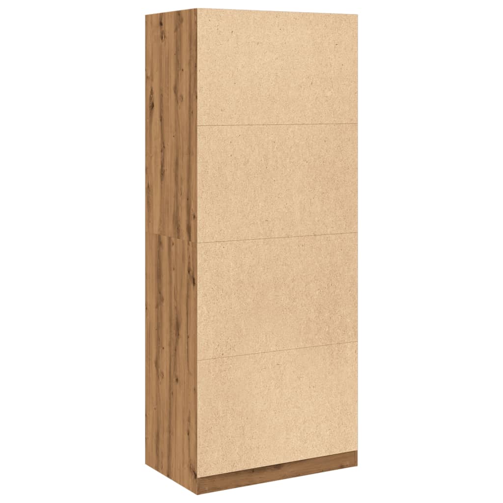 Wardrobe Artisian Oak 80x50x200 cm Engineered Wood