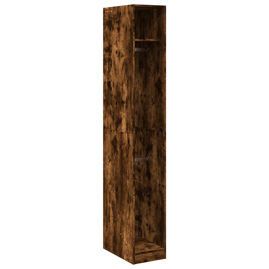 Wardrobe Smoked Oak 30x50x200 cm Engineered Wood