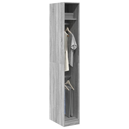 Wardrobe Grey Sonoma 30x50x200 cm Engineered Wood