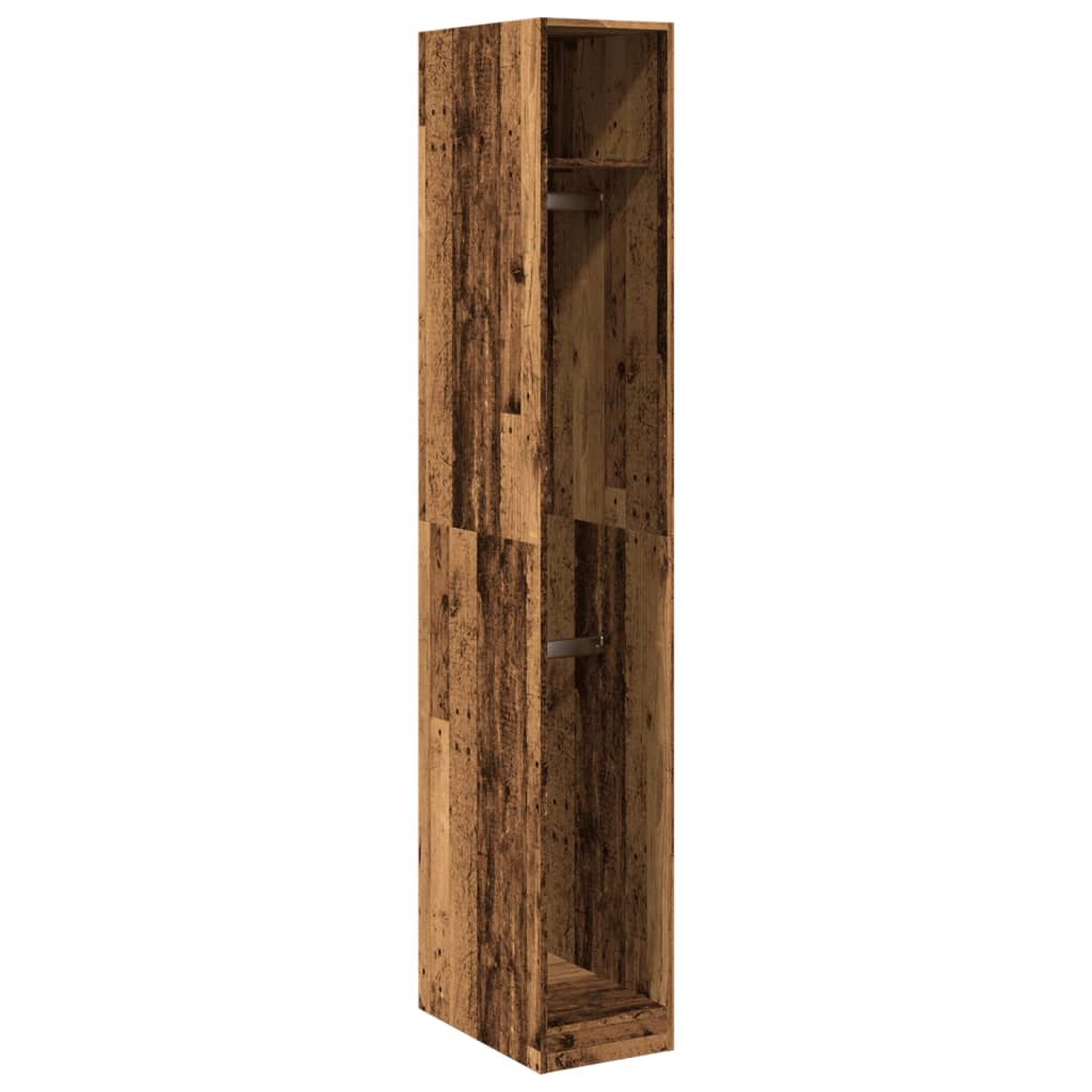 Wardrobe Old Wood 30x50x200 cm Engineered Wood