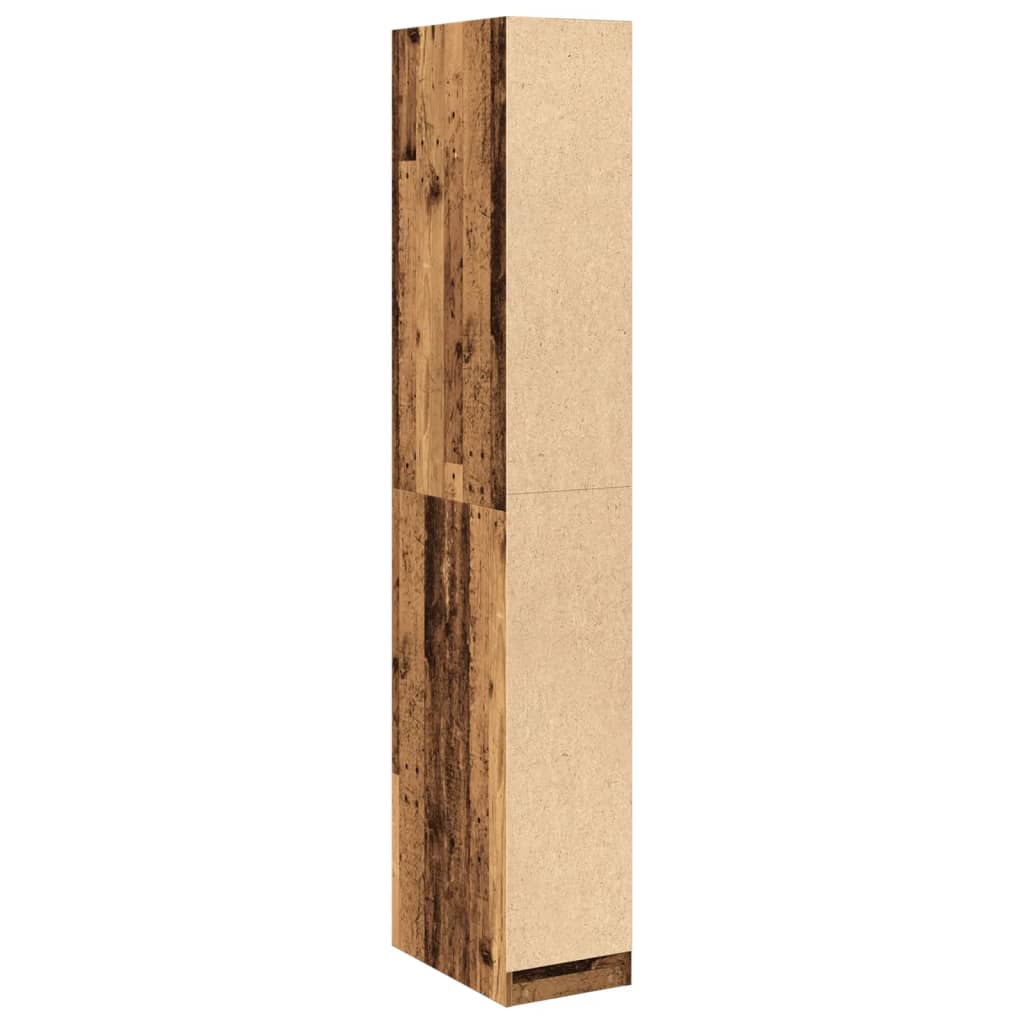 Wardrobe Old Wood 30x50x200 cm Engineered Wood