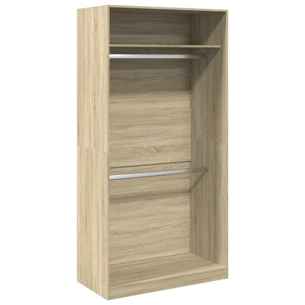 Wardrobe Sonoma Oak 100x50x200 cm Engineered Wood