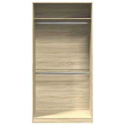 Wardrobe Sonoma Oak 100x50x200 cm Engineered Wood