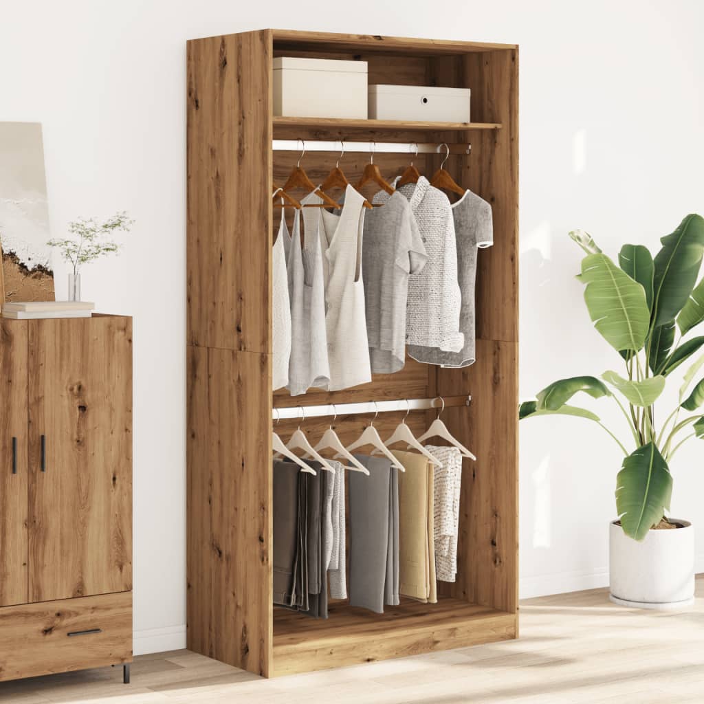 Wardrobe Artisian Oak 100x50x200 cm Engineered Wood