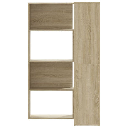 Corner Bookcase 4-Tier Sonoma Oak 85x85x140 cm Engineered Wood