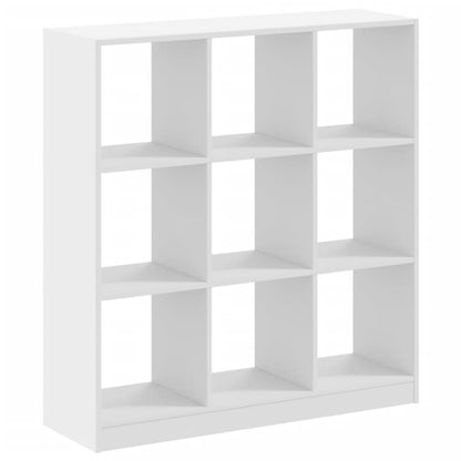 Bookcase White 102x32x108 cm Engineered Wood