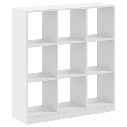 Bookcase White 102x32x108 cm Engineered Wood