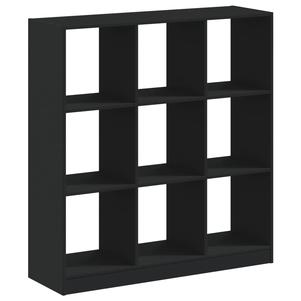 Bookcase Black 102x32x108 cm Engineered Wood