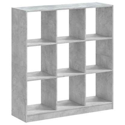 Bookcase Concrete Grey 102x32x108 cm Engineered Wood