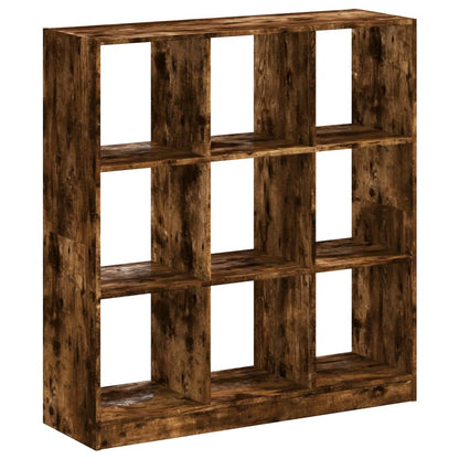 Bookcase Smoked Oak 102x32x108 cm Engineered Wood