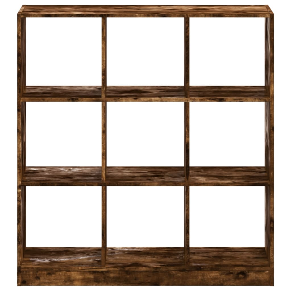 Bookcase Smoked Oak 102x32x108 cm Engineered Wood